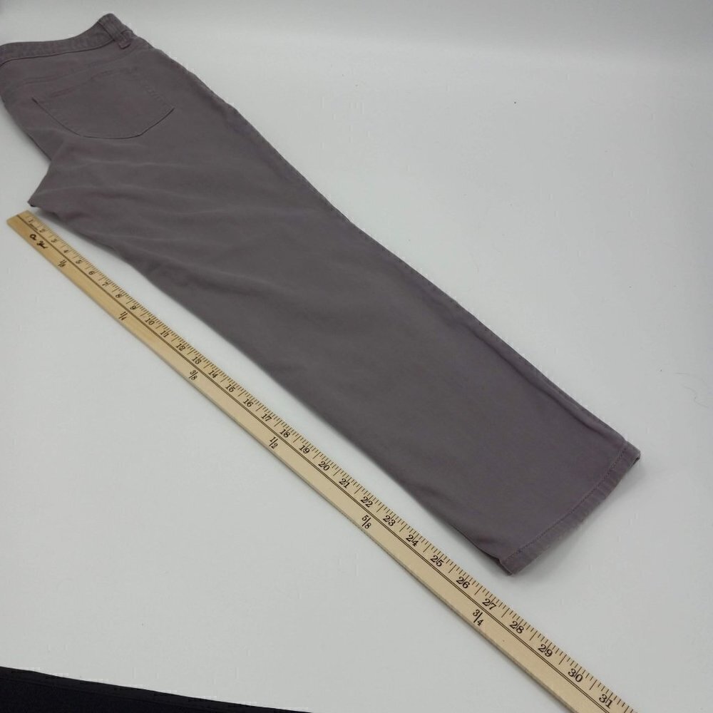 LOGO Lori Goldstein 5 Pocket Stretch Sateen Skinny Pants Purple High Rise 14 - Picture 8 of 8